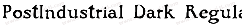 PostIndustrial Dark Regular字体转换